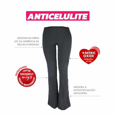 Legging Anticelulite Invel® Plus Cós Médio (1-2 dedos acima da altura do  umbigo)