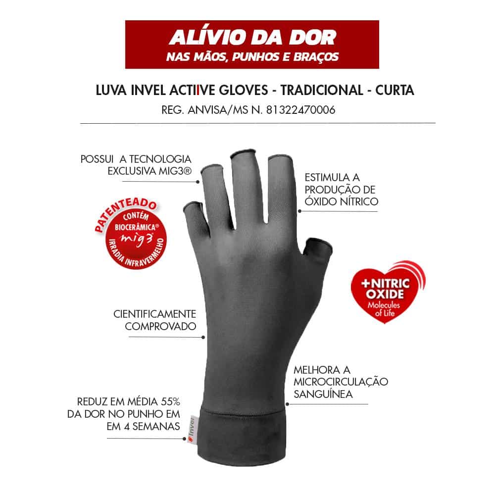 Luva Invel® Tradicional Curta - PAR - Invel Brasil
