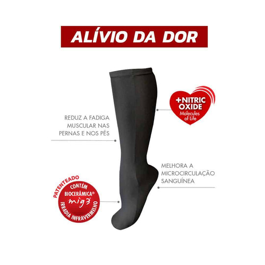 Meia Invel® Actiive Socks - 3/4 - Unissex (p/ descanso) - Par - Invel Brasil
